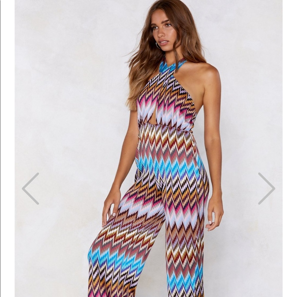 Nasty Gal Retro/ 70’s Style Jumpsuit